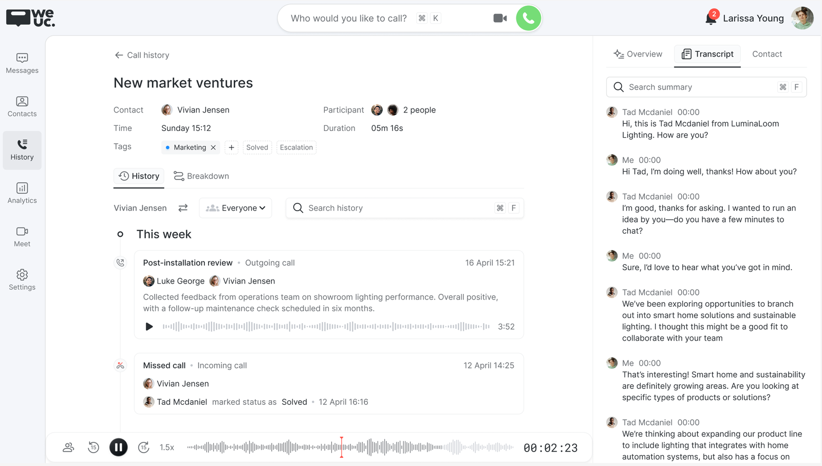 Axel Molist working on We UC